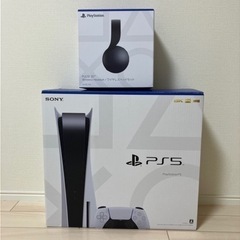 【中古】PS5 CFI-1200A01 本体、ヘッドホン