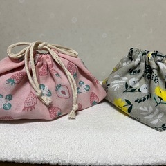 共裏つき巾着袋