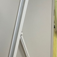 ニトリ　ホワイト　スタンドミラー 木製フレーム　全身鏡の画像