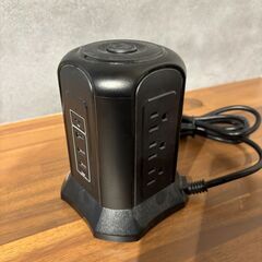 電源タップ 縦型コンセント タワー式の画像