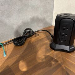 電源タップ 縦型コンセント タワー式の画像