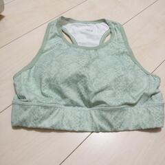 GU　スポブラ　Мサイズ　パットあり グリーン（着脱式）
