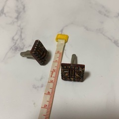 木製　カフス　ネクタイピン　セットの画像