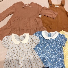 90サイズ　子供服　ワンピース9点セットの画像