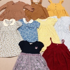 90サイズ　子供服　ワンピース9点セット