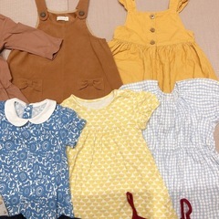 90サイズ　子供服　ワンピース9点セットの画像
