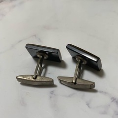 琥珀風　カフス　ヴィンテージの画像