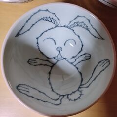 うさぎ 飯碗 茶碗 3式の画像
