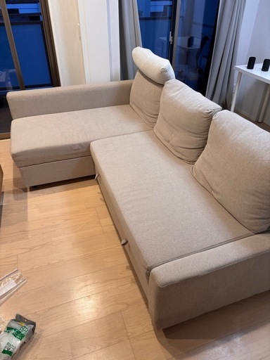 【受け取り手確定】IKEA 3人がけL字ソファ