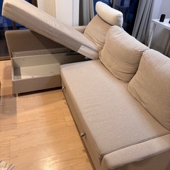 受け取り手確定】IKEA 3人がけL字ソファ