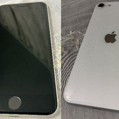 【商談中】【ジャンク】iPhoneSE 第2世代 MXD12J/A 128GB 白 SIMロック無し　利用制限：〇　バッテリ:83%の画像