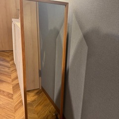 無印 壁につけられる全身鏡