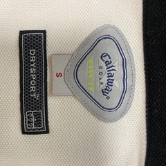 callaway キャロウェイ　ポロシャツ　長袖　白　黒　S バイカラーの画像