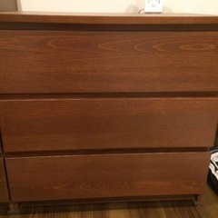 取引中』IKEA マルム3段チェスト