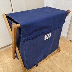木製フタ付収納バスケット
