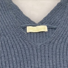 ブルーニット　レディース　トップス　服の画像