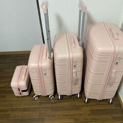 旅行用荷物バッグ4点セット 桜ピンクの画像