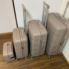 旅行用スーツケース4点セット 茶色の画像
