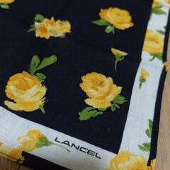 【LANCEL】花柄ハンカチの画像