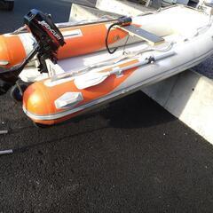 お話し中【引取り限定】アキレス ゴムボート
PV-295VIB  2馬力船外機付き  船の画像