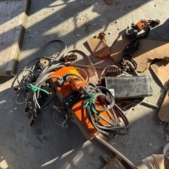 HITACHI 日立産機 モートルブロック(1SH) + 電動トロリ(1ET2) 揚程6m 荷重1ton チェーンブロックホイストの画像