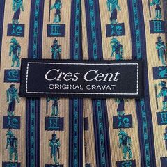 Cres Cent（クレッセント）ネクタイ シルク100％ 日本製 幾何学柄の画像