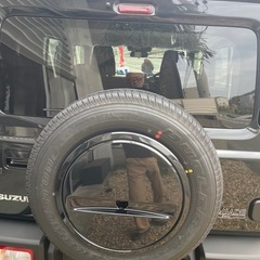 スズキジムニーシエラジムニーノマドスペアタイヤカバー新車外し#ジムニー#ジムニーシエラの画像