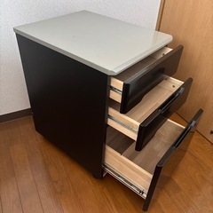 デスク　引出し　サイドワゴン　学習机　の画像