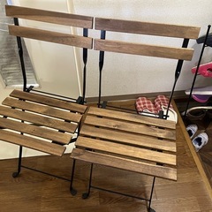 イケア折りたたみ椅子2個