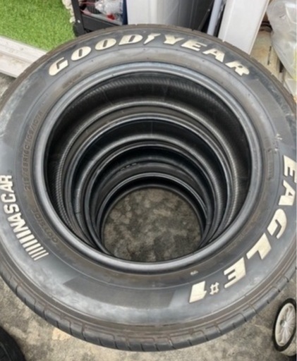 GOOD YEAR EAGLE#1  ナスカー ホワイトレター　215/65-16  4本セット