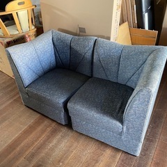 中古品　2人用ソファー　ファブリック生地
