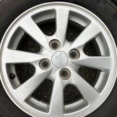 ダイハツ純正ホイール14×4.5J・PCD100+45・タイヤ165/65R14の画像