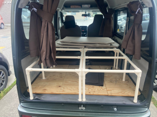 スズキエブリイバンDA17V用簡易ベッド