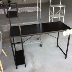収納ラック付ワークデスク　机　テーブル　中古品
