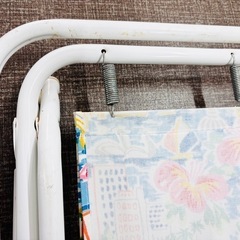 レトロ 折りたたみチェア 椅子 屋外 リゾート柄の画像