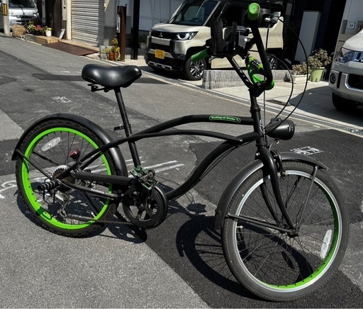 子供用自転車 22インチ ビーチクルーザー 変速付き おしゃれ ジュニア 小学生