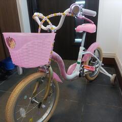 幼児　女の子向け自転車　プリンセスの画像