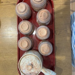 萩焼　茶飲みセットの画像