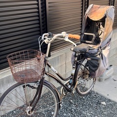 自転車　子乗せ付き
