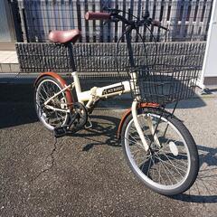 20インチ折りたたみ自転車 6段変速 美品