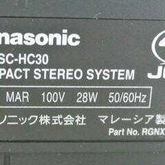 さらに値下げ！■Panasonic COMPACT STEREO SYSTEM SC-HC30■動作確認済の画像