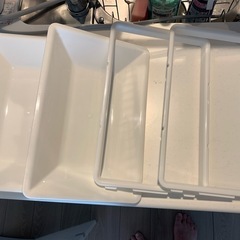 【値下げ】袋の取り出しラクラク！分別ダストボックス（ゴミ箱　20リットル×2）【幅34cm】の画像