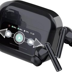 Bluetooth5.4 完全ワイヤレスイヤホン タッチディスプ...