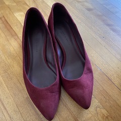 CHARLES & KEITH パンプス 36　バーガンディ