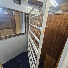 リサイクルショップどりーむ天保山店　No2131　脚付きベットフレーム　スチール製　セミダブルサイズの画像