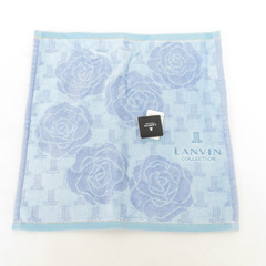 LANVIN (ランバン) ハンカチ タオルハンカチ3枚セット 綿100％ 開封済未使用品の画像