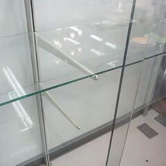 　【G】　開店セール中につき、通常特価19,978円より半額の9,989円!　ガラスショーケース　タテヤマ ガラス ショーケース 幅181cm 奥46cm 高183.5cm 棚板4枚 スライド棚 展示 コレクション 什器の画像