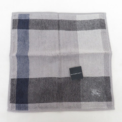 ハンカチ BURBERRY タオルハンカチ2枚セット 綿100％ 開封済未使用品の画像