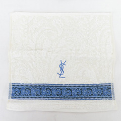 SAINT LAURENT (サンローラン) ハンカチ YSL タオルハンカチ2枚セット 綿100％ 開封済未使用品の画像