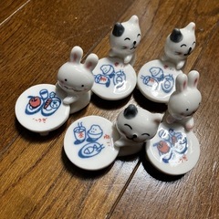 うさぎ　猫　箸置き